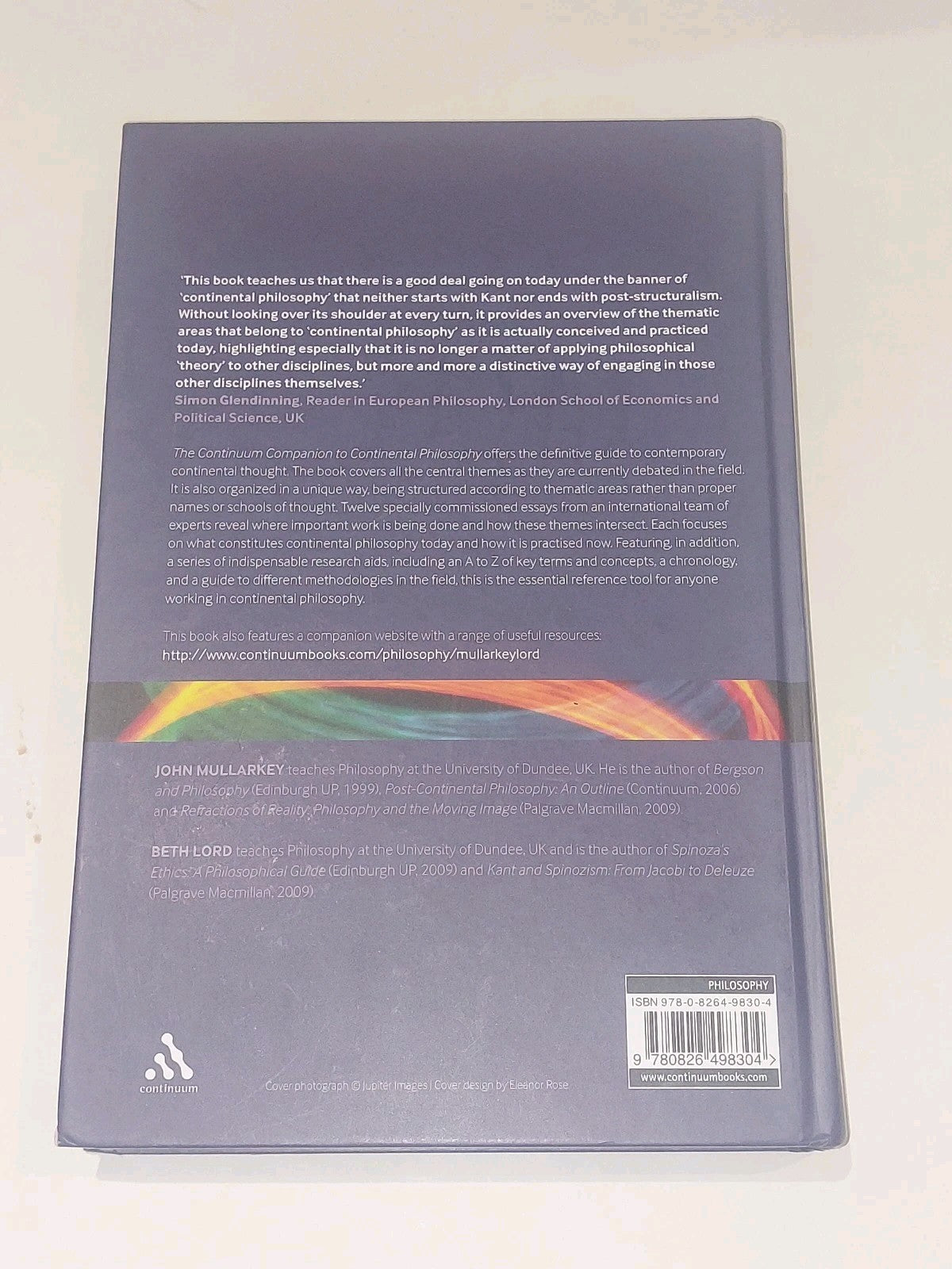 Continuum Companion to Continental Philosophy - Mullarkey & Lord (2009) Hb 2