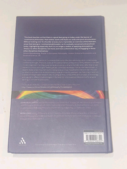 Continuum Companion to Continental Philosophy - Mullarkey & Lord (2009) Hb 2