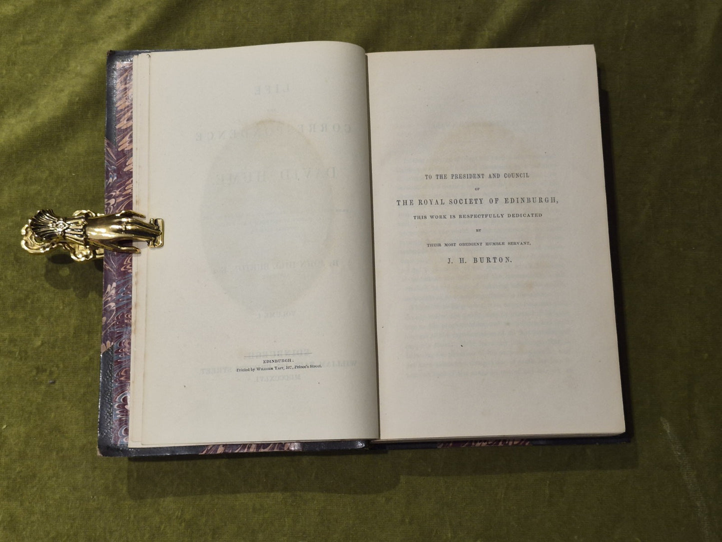 Hume's Philosophical Works (1826) & Correspondences (1846) - Black & Tait 1st Ed6