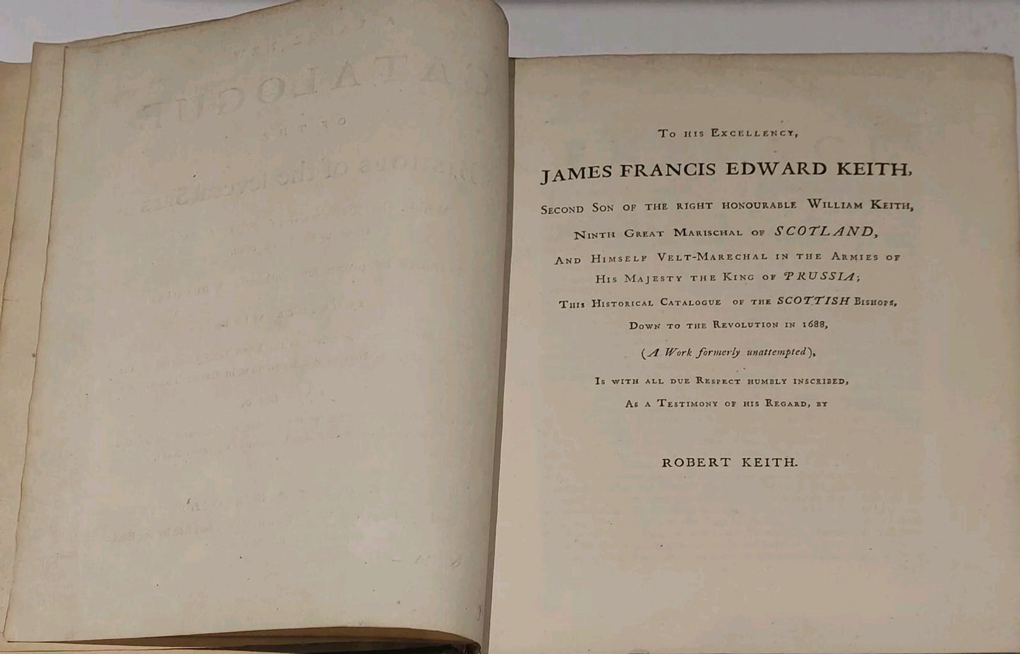 18th Century Catalogue: Bishops of the several Sees [...] Scotland, Keth (1755) 8