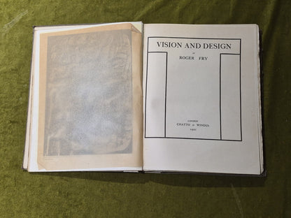 Vision and Design - Roger Fry - Chatto & Windus 1920 1st Ed Hardback5