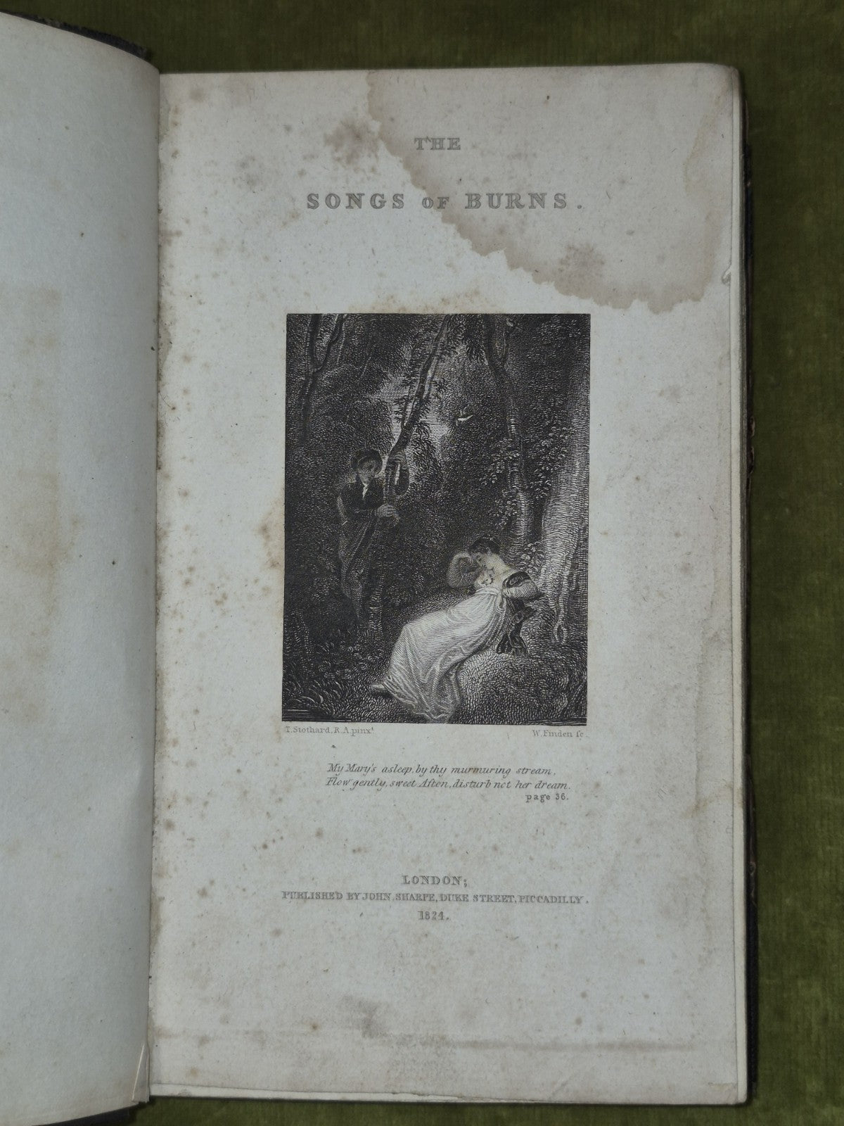 Songs Chiefly in the Scottish Dialect by Robert Burns 1824 John Sharpe hardback4