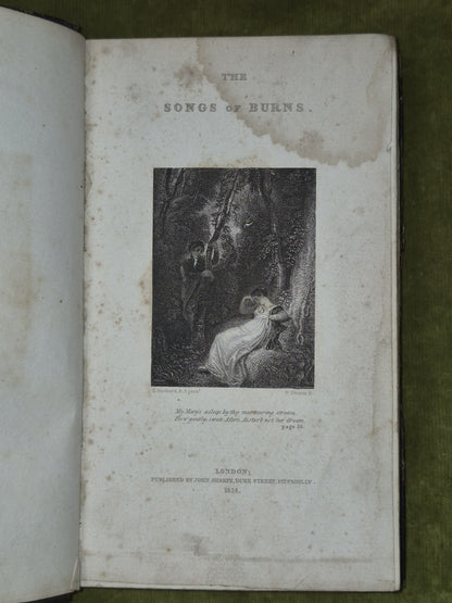 Songs Chiefly in the Scottish Dialect by Robert Burns 1824 John Sharpe hardback4
