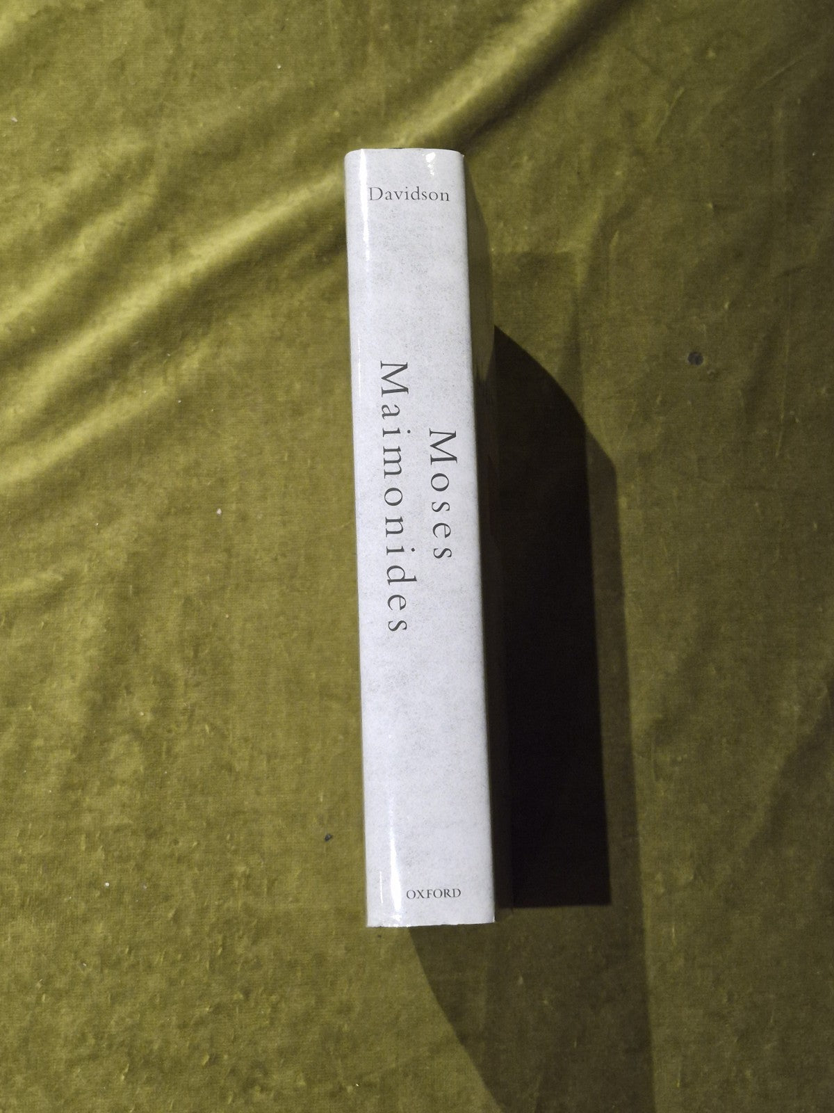 Moses Maimonides: The Man and His Works by Herbert A. Davidson 2005 Hardcover DJ2