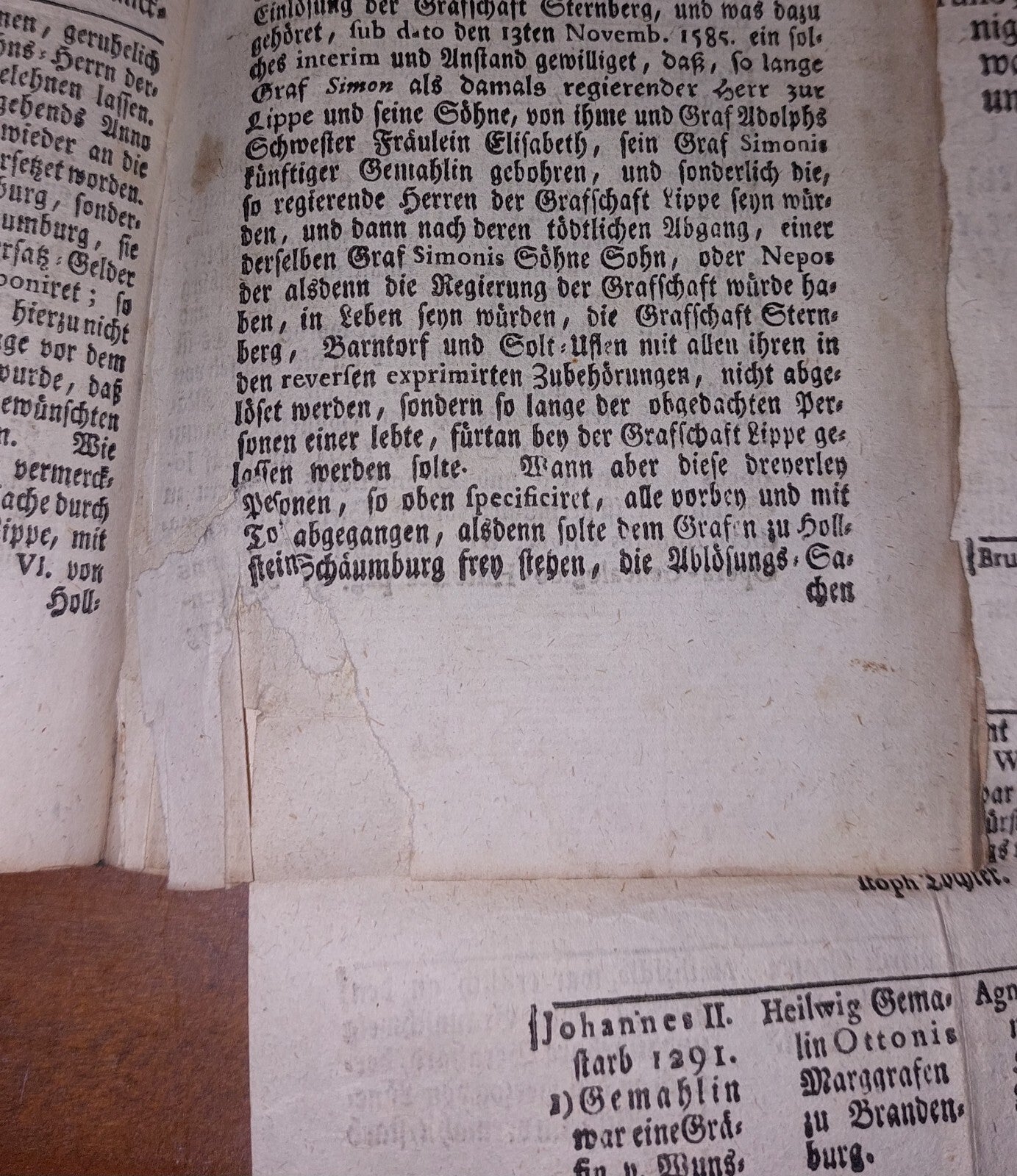 Sammlung  Historie  Schaumburg 1751 German Book, Collection Of 4 In 1 Binding 15