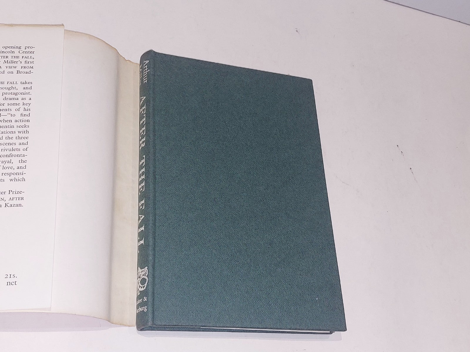 After The Fall by Arthur Miller First UK Edition (1965) Hb Book With Dustjacket2