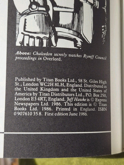 JEFF HAWKE BOOK ONE AND BOOK TWO - Titan Books paperbacks 19864