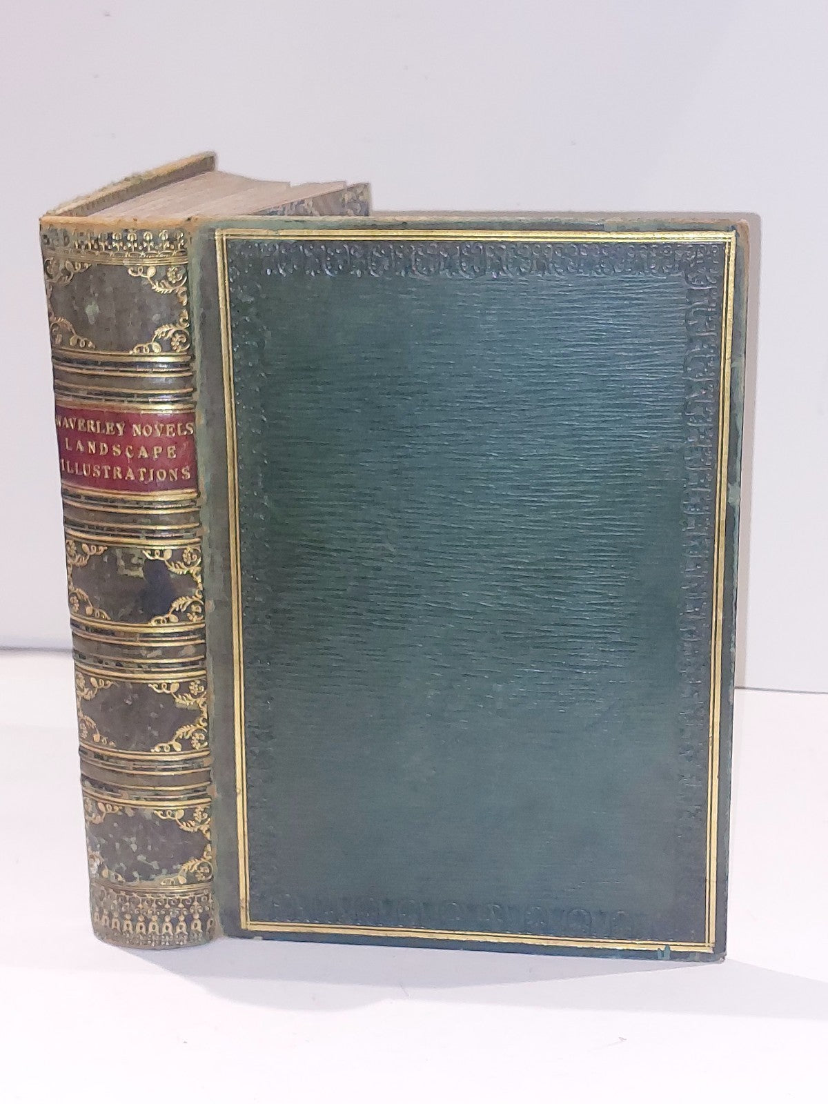 Landscape Illustrations of The Waverley Novels 1832 Leatherbound & Provenance 0