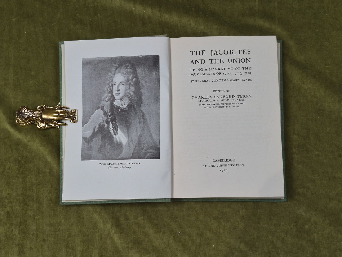 The Jacobites and the Union - Charles Stanford Terry , Cambridge 19225