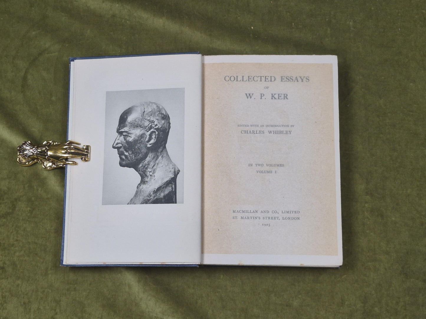 Collected Essays of W P Ker in 2 Vols - Edited w/ intro by Charles Whimbley 19255