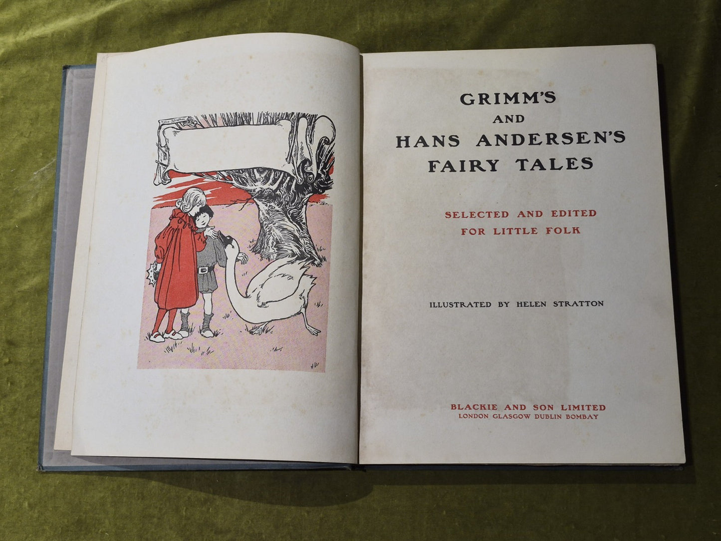 Grimm's and Hans Andersen's Fairy Tales selected for little folk , Blackie & Son4