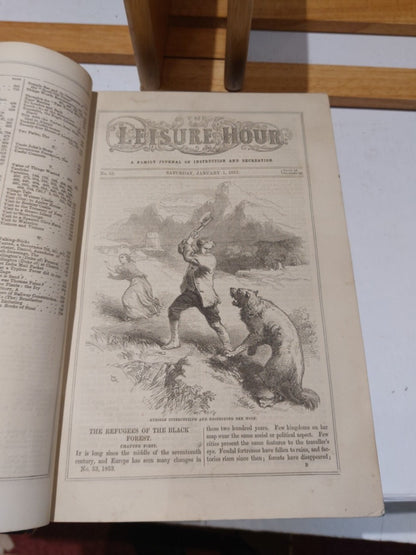 Mid 19th Century Journal Book, The Leisure Hour (1853)3