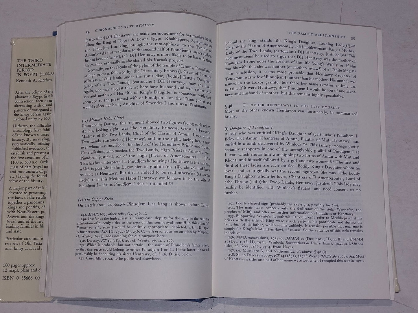 THE THIRD INTERMEDIATE PERIOD IN EGYPT (1100-650 BC) K. A. Kitchen 1973 HB 1st 5
