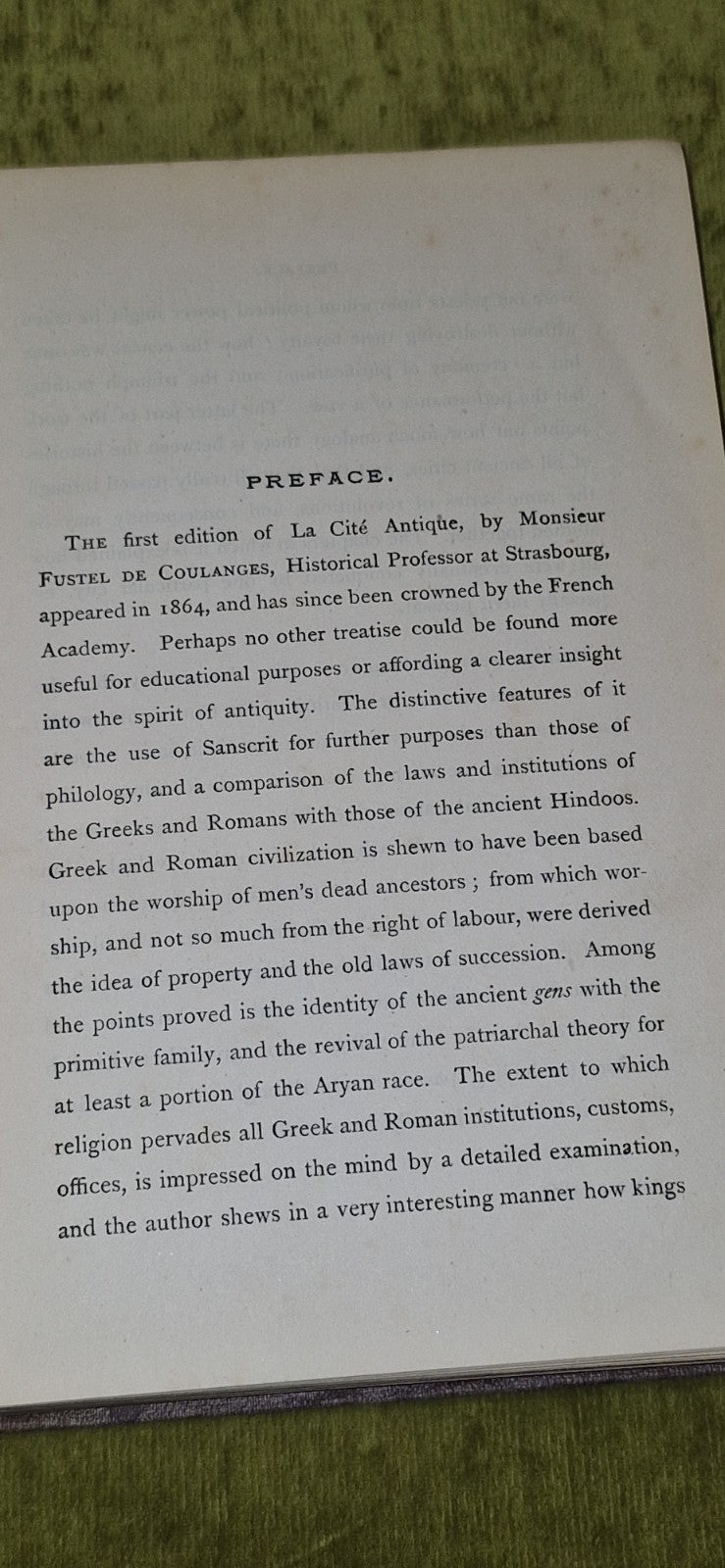 Aryan Civilization: Religious origin Progess (1871) Childe Barker, De Coulanges8