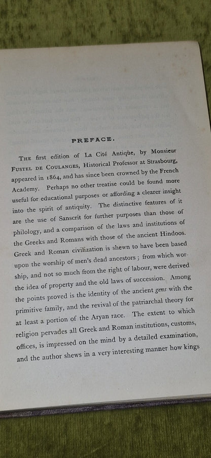 Aryan Civilization: Religious origin Progess (1871) Childe Barker, De Coulanges8