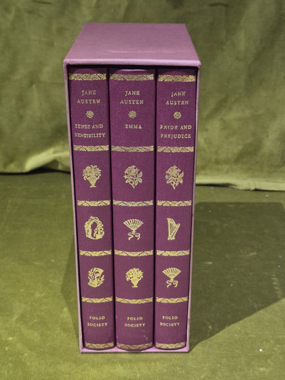 Folio Society - Jane Austen Three Classic Novels -1975-with Slipcase VGC0