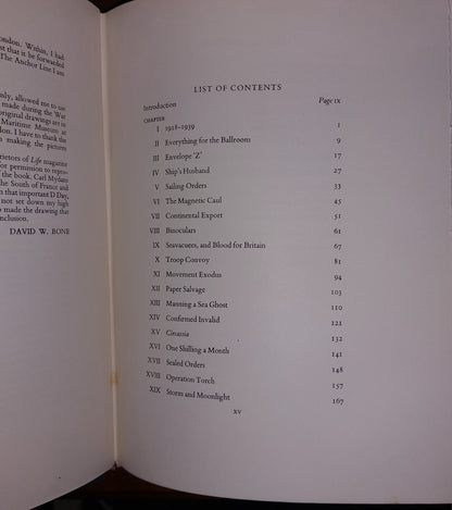 1949 Merchantman Rearmed David W Bone SIgned Limited Muirhead Bone Illustrated 14