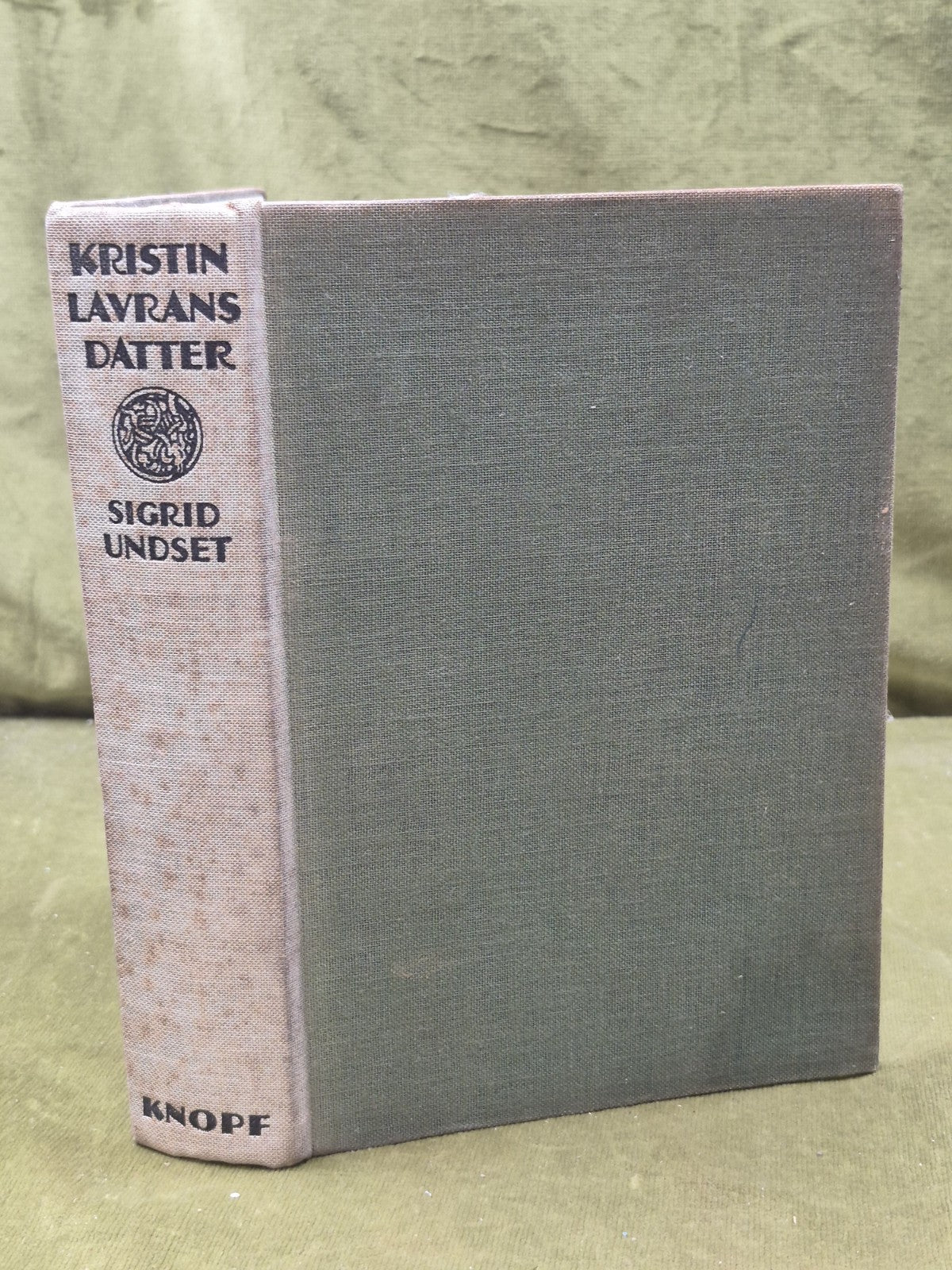 Sigrid Undset Kristin Lavransdatter 1930 Sixth Impression Alfred A Knopf0