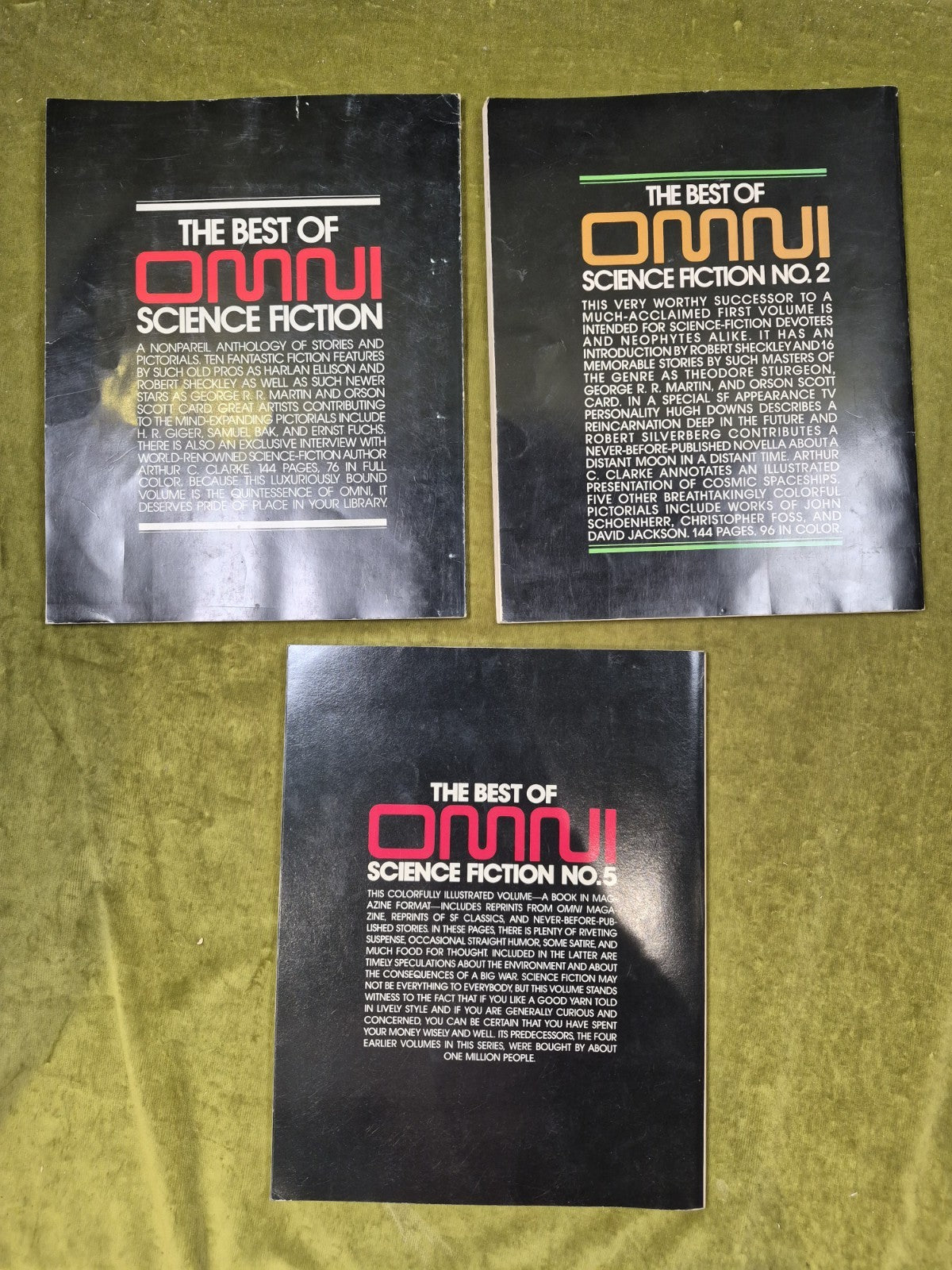 The Best of Omni Science Fiction 5 1 2 Collector's Edition Isaac Asimov Giger1