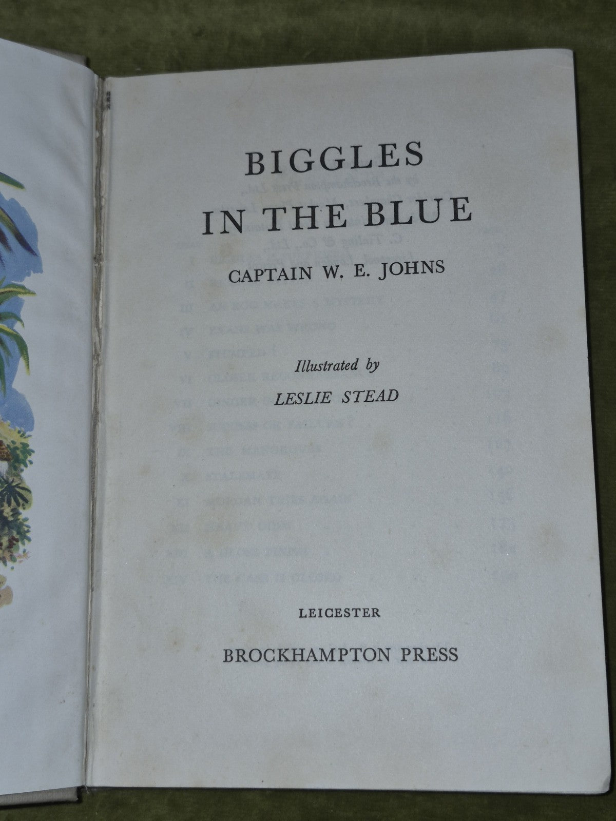 1953 First Edition Captain W E Johns Biggles In The Blue8