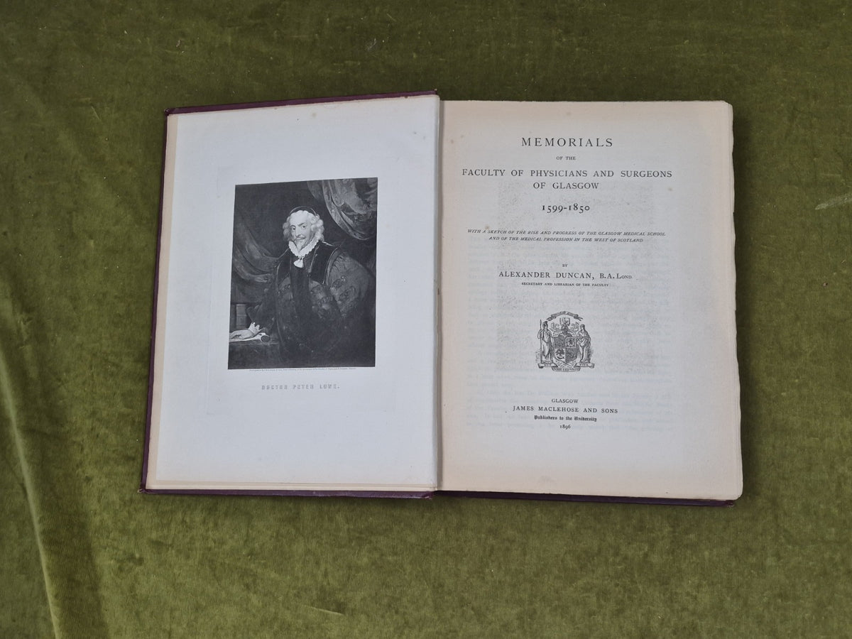 Memorials of the Faculty of Physicians & Surgeons of Glasgow 1599-1850 - Duncan4