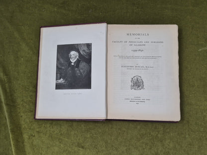 Memorials of the Faculty of Physicians & Surgeons of Glasgow 1599-1850 - Duncan4