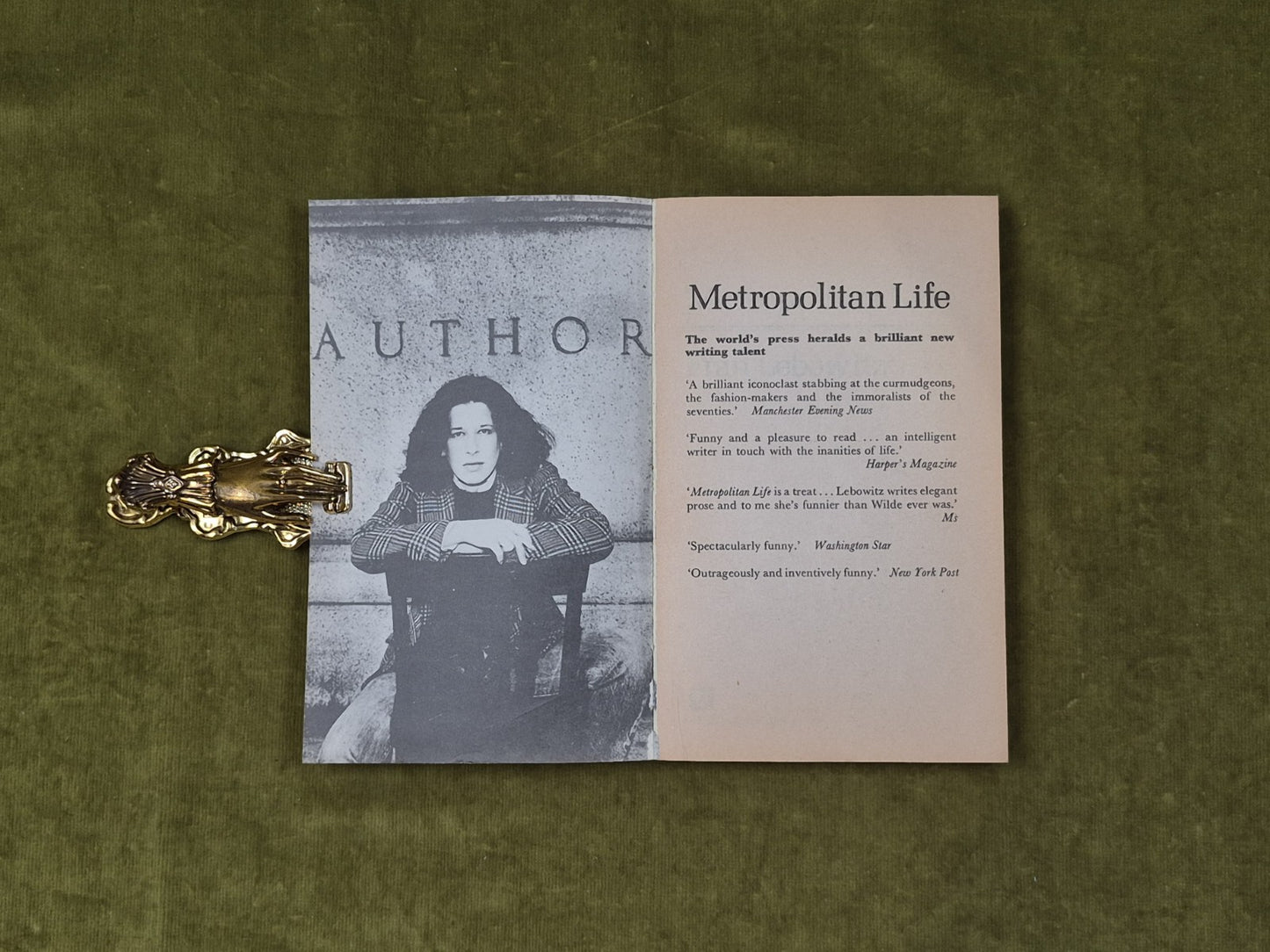Metropolitan Life by Fran Lebowitz , Arrow 1980 Paperback3