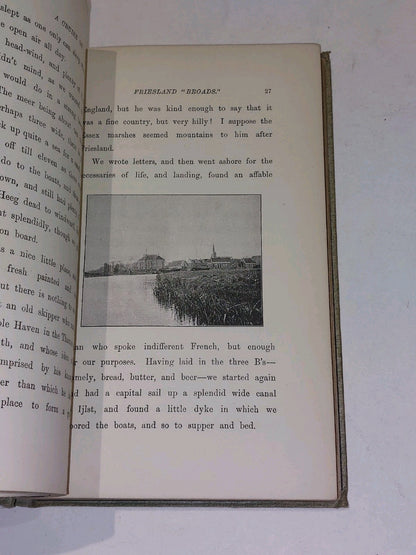 A Cruise on Friesland "Broads" By Hon. Reginald Brougham (1891) 1st Ed Hb Book5