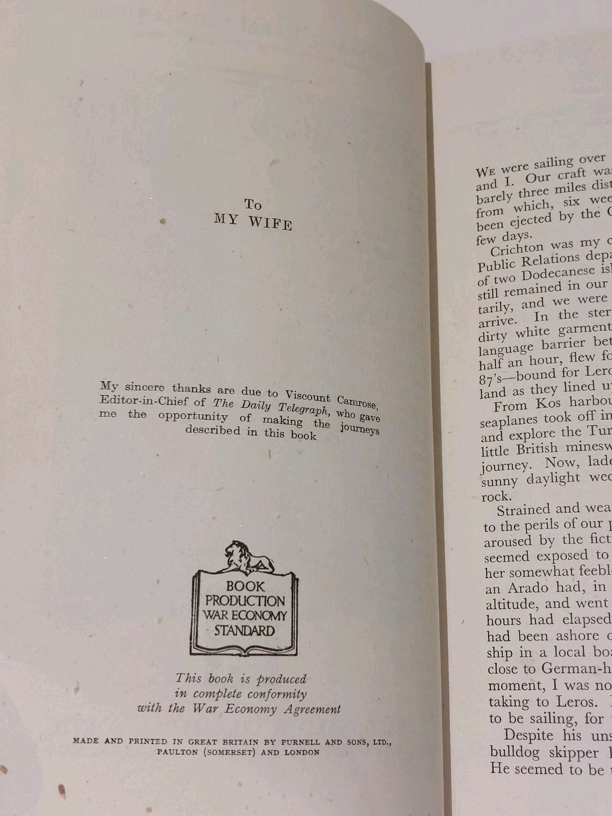 Long Road To Leros. c1945 Leonard Marsland Gander 1st Edition With Dustjacket 5