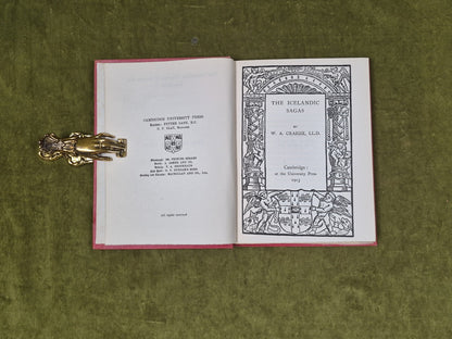 The Icelandic Sagas - W A Craigie , Cambridge 19134