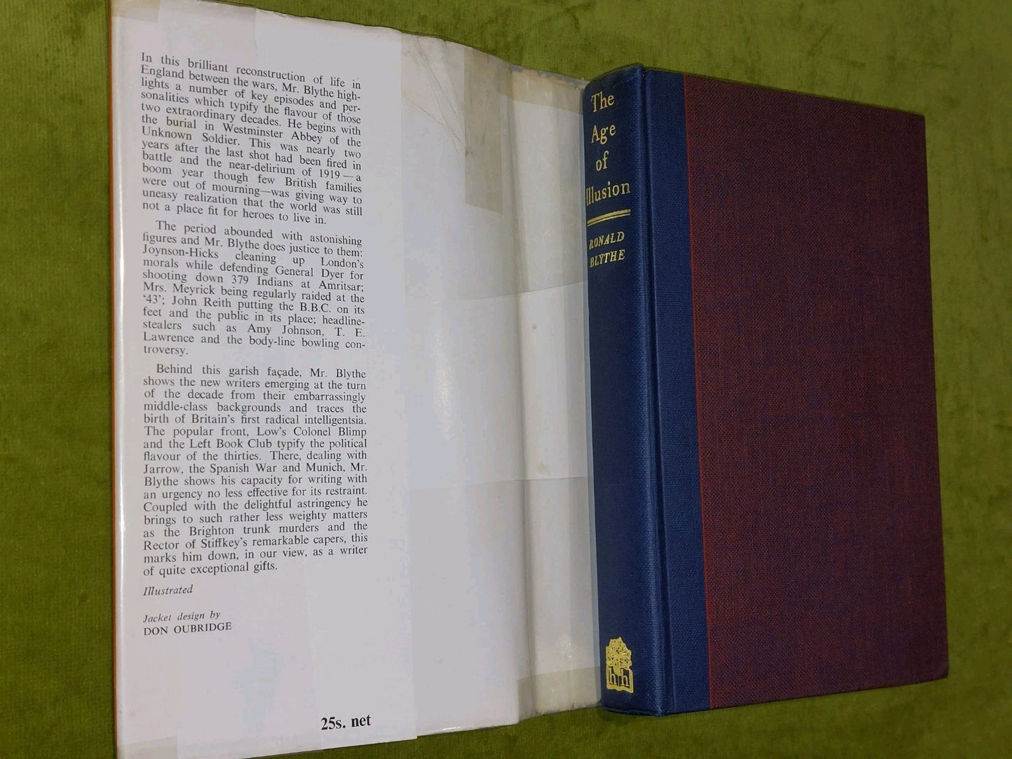 The Age of IllusionEngland in 20s and 30s Ronald Blythe 1st Edition 19632