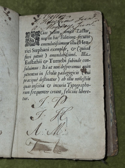 Homeri Ilias Id est, De Rebus ad Trojam Gestis 1648 Latin and Greek Illiad3