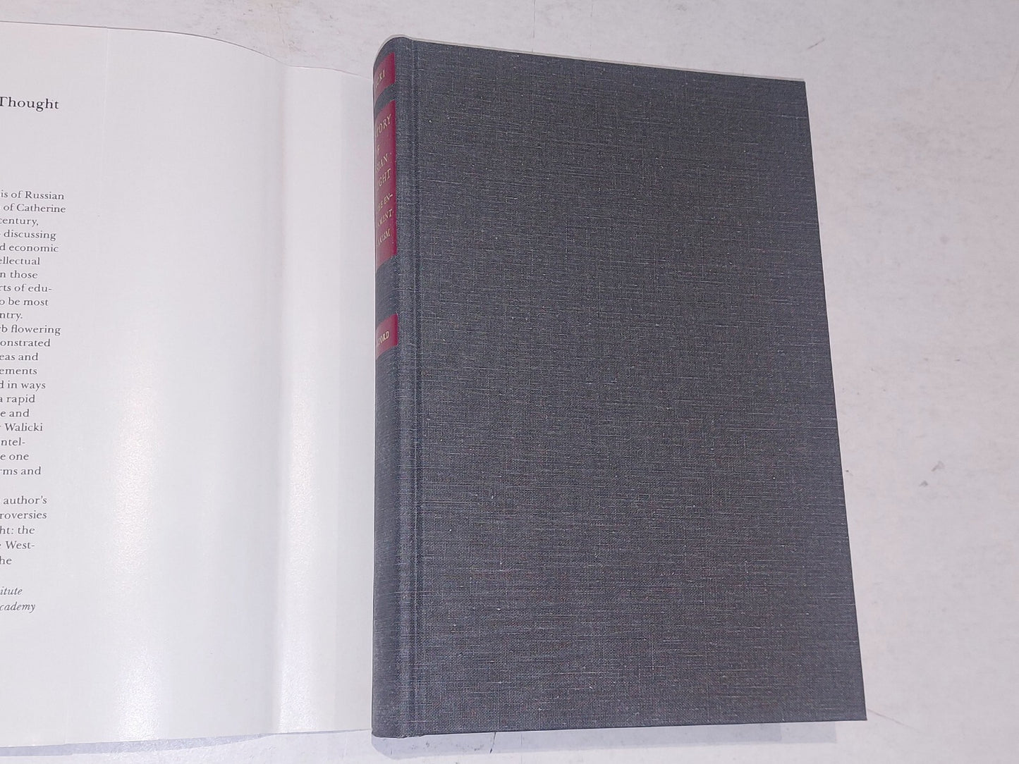 A History of Russian Thought: From the Enlightenment to Marxism (1979) 1st, Hb 4