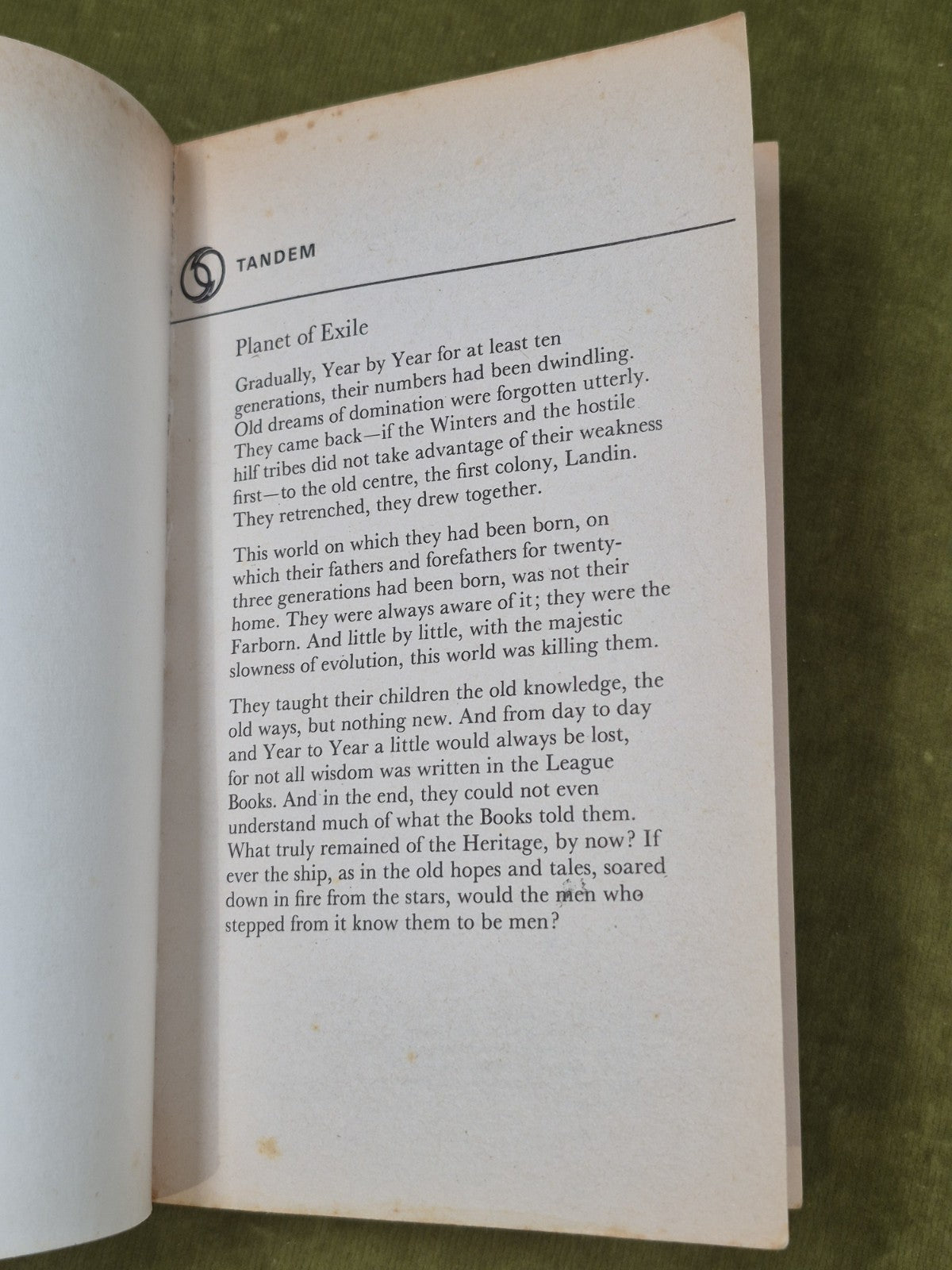 Planet of Exile Paperback Ursula Le Guin 1972 Tandem Fantasy 4