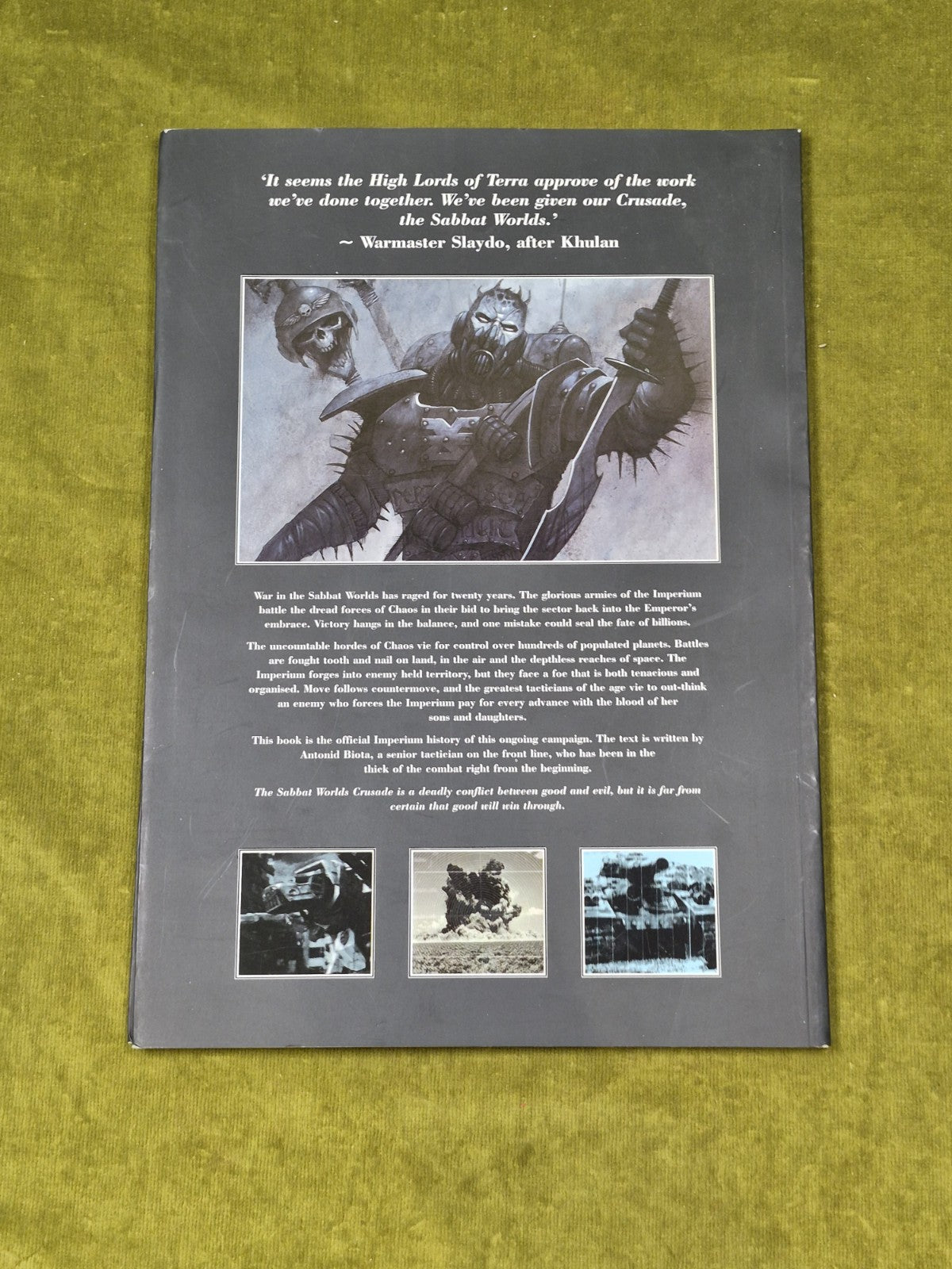 The Sabbat Worlds Crusade by Dan Abnett 2005 Warhammer 40K Softcover Book1