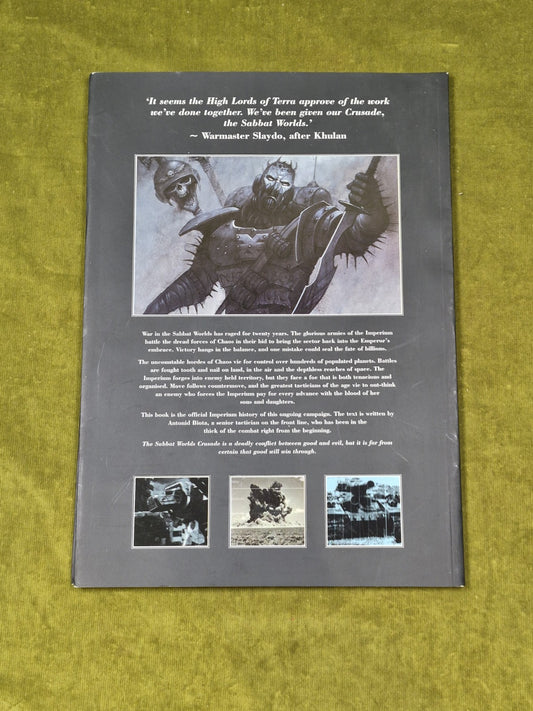 The Sabbat Worlds Crusade by Dan Abnett 2005 Warhammer 40K Softcover Book1