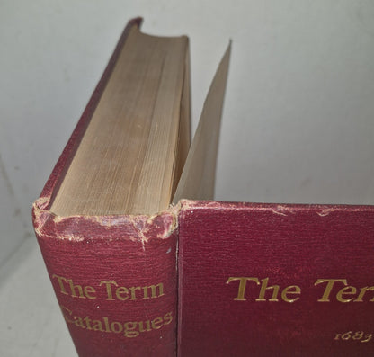 The Term Catalogues II (1683 - 1696 AD) Prof. Edward Arber. Bibliography Eng Lit1
