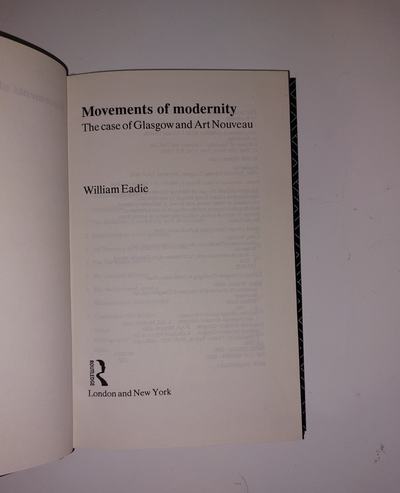 Movements Of Modernity By William Eadie (1990) Book3
