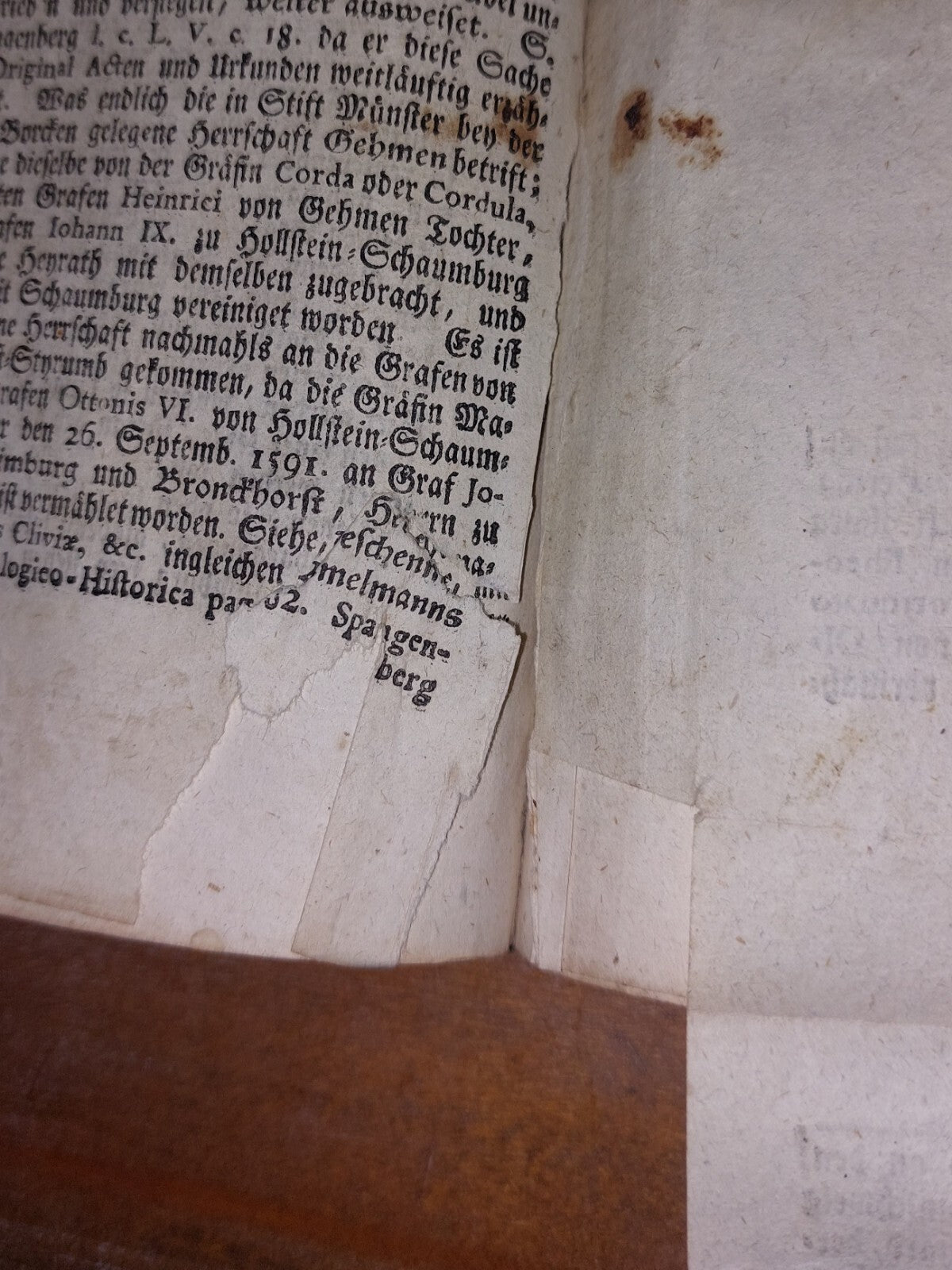 Sammlung  Historie  Schaumburg 1751 German Book, Collection Of 4 In 1 Binding 14