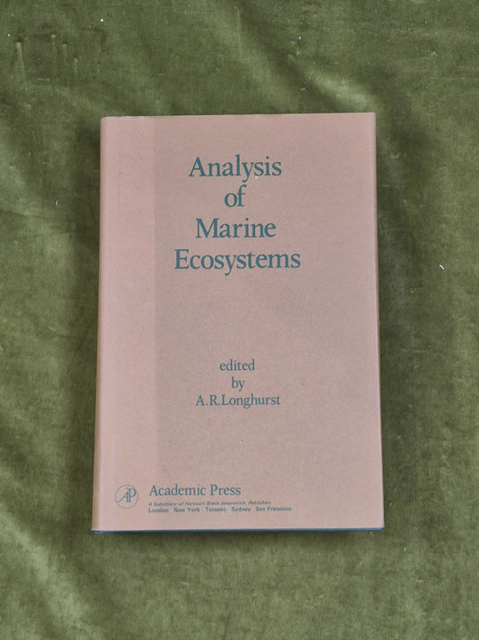 ANALYSIS OF MARINE ECOSYSTEMS By A. Longhurst- HC/DJ- 19810