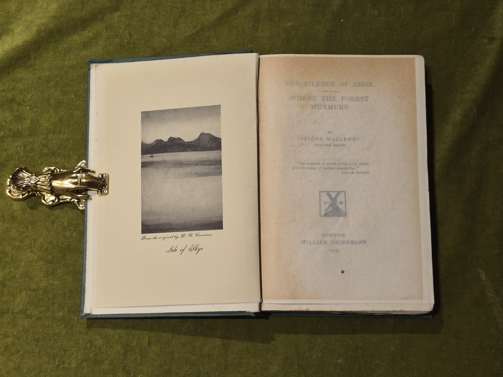 The Silence of Amor, Where the Forest Murmurs - Fiona MacLeod Uniform ed 19194
