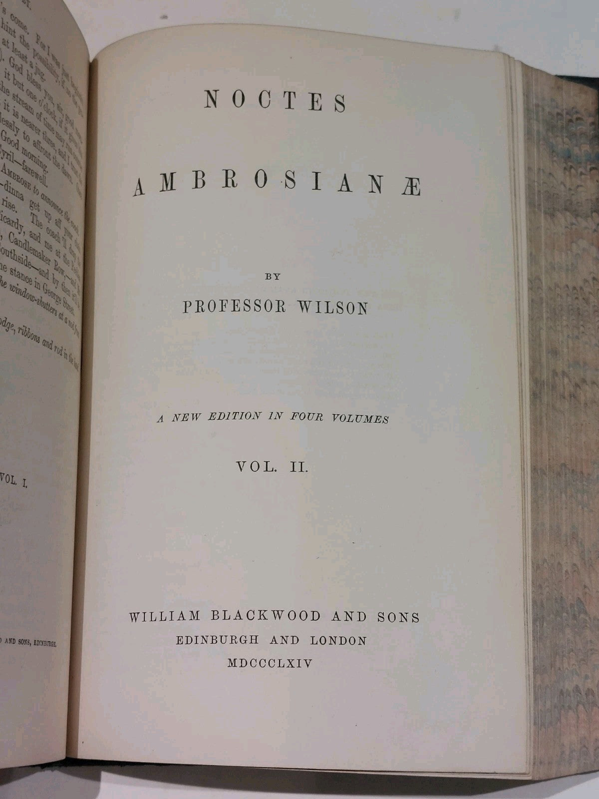 Noctes Ambrosianae by Professor Wilson, Complete 4 Volumes Bound Into 2 (1864)5