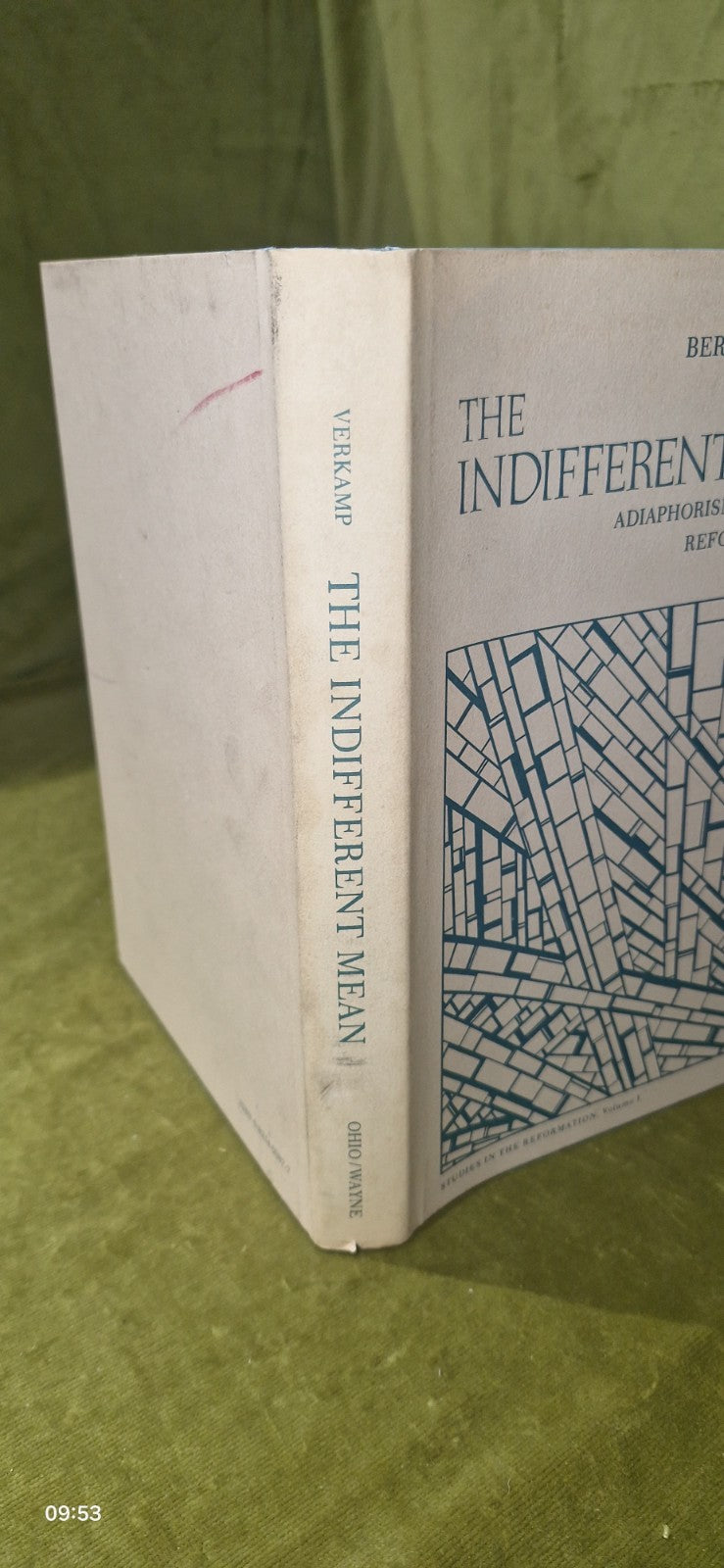 Bernard J Verkamp / indifferent mean Adiaphorism in the English Reformation1