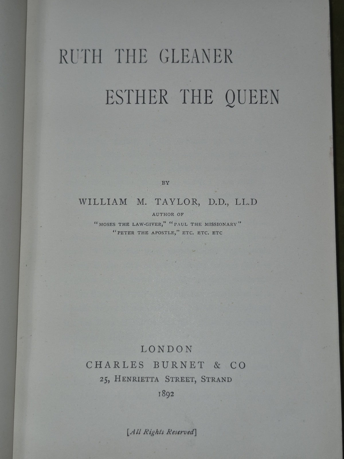Rev William M Taylor Bible Biographies Set Joseph Ruth Elijah Daniel Peter8