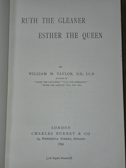 Rev William M Taylor Bible Biographies Set Joseph Ruth Elijah Daniel Peter8
