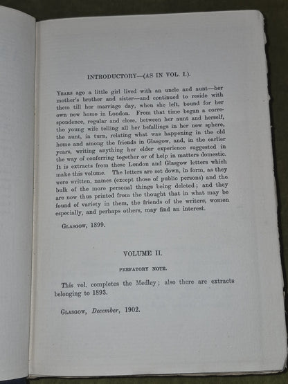 A Medley of a Decade Extracts from London and Glasgow Letters 1902 Vol II Hodge5