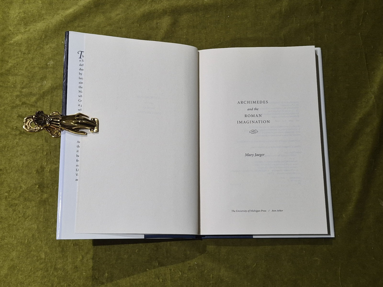 Archimedes and the Roman Imagination - Mary Jaeger Hardback DJ3