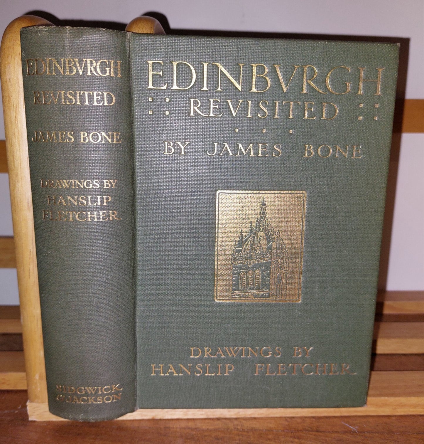 1913 2nd EDITION EDINBURGH REVISITED JAMES BONE & HANSLIP FLETCHER HARD COVER VG0