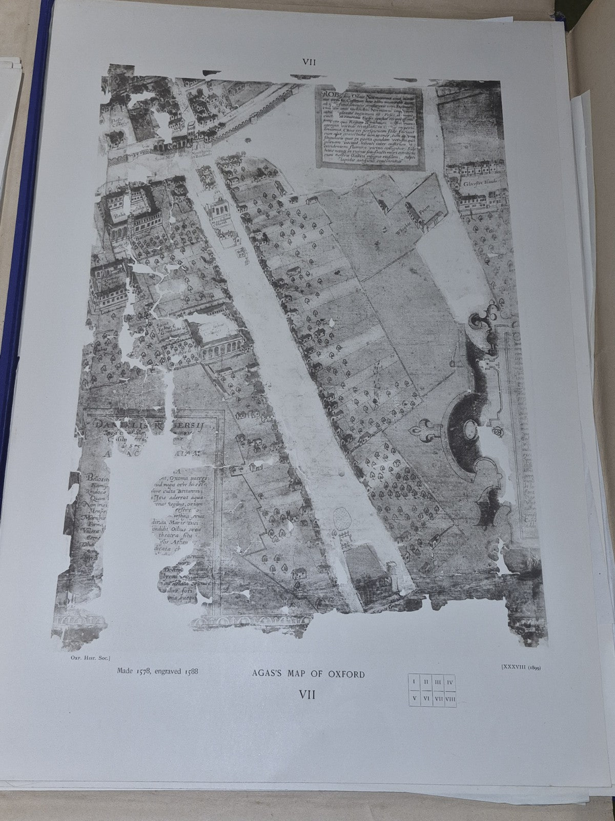 Oxford Historical Society 1899 Old Plans of Oxford Agas Whittlesey Hollar Loggan6