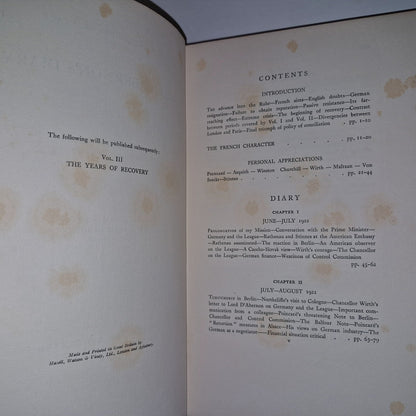 Diary of Lord d'Abernon, An Ambassador of Peace  3 Volume Set Hodder 19293011
